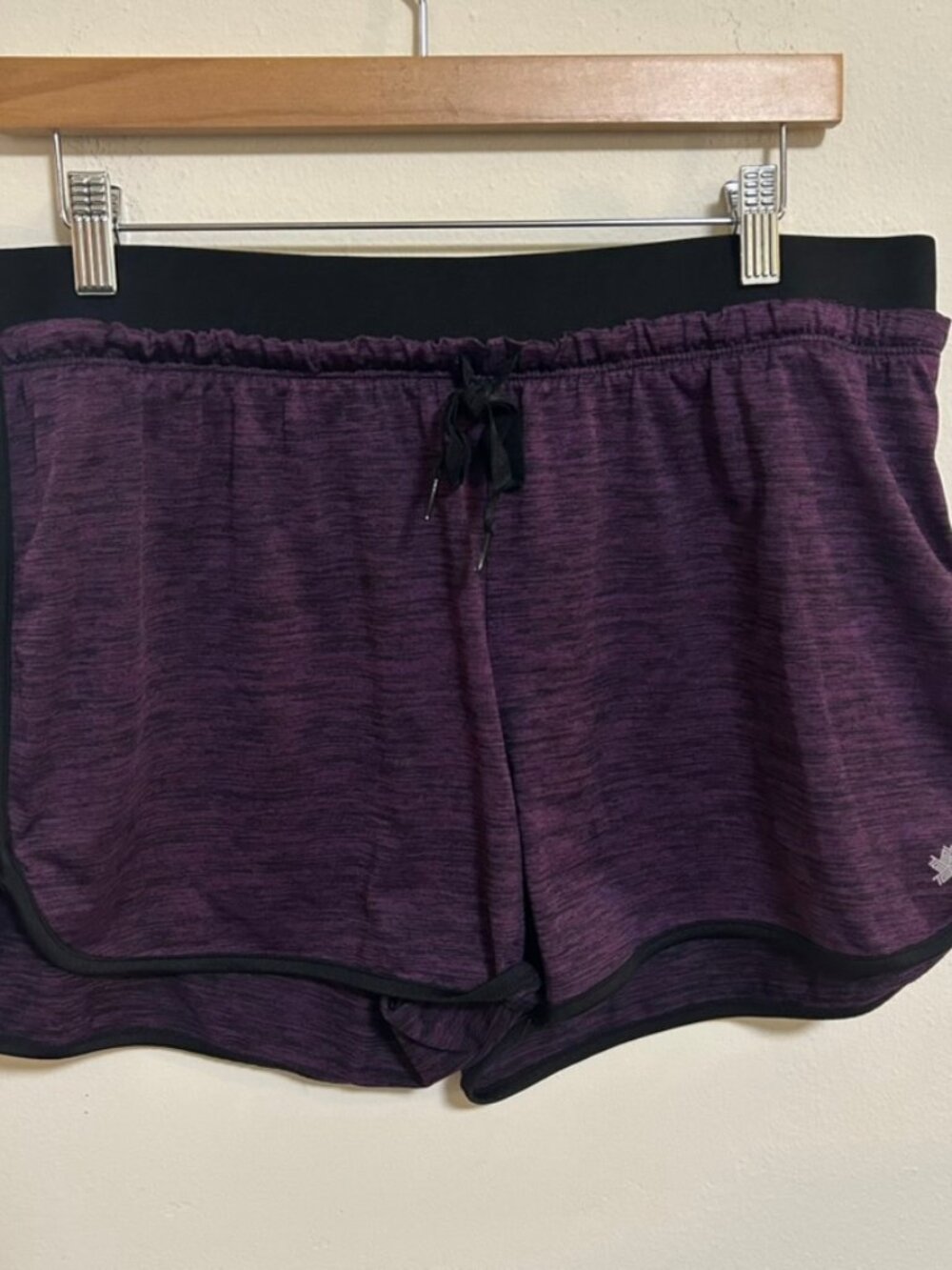 Tek Gear Deep Purple Athletic Shorts Drawstring Size L EUC Athleisure Comfy